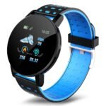 119 Plus Bluetooth Smart Watch (1.3” LED) – Heart Rate Monitor, Vibration Reminders, Up to 7‑Day Battery (4 Colours)