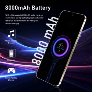 i16 Promax Pro 4G/5G Dual SIM Smartphone with 8000mAh Battery