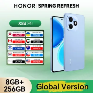 New Global Version HONOR X8d 4G 8GB+256GB 6.77" AMOLED Screen 108MP Main Camera 7000 mAh 45W SuperCharge Dual SIM Android 16
