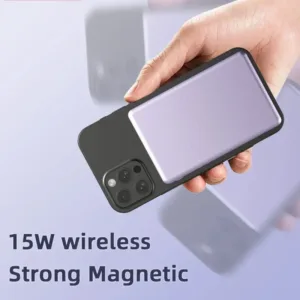 Magnetic 10000mAh Wireless Power Bank – PD20W Slim Metal MagSafe Portable Battery