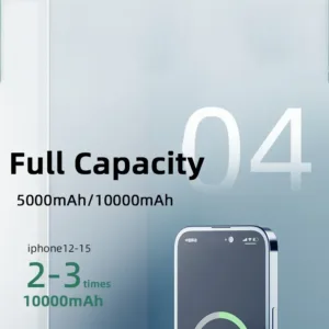 Magnetic 10000mAh Wireless Power Bank – PD20W Slim Metal MagSafe Portable Battery