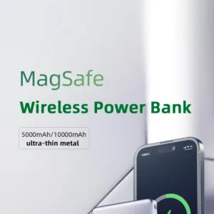 Magnetic 10000mAh Wireless Power Bank – PD20W Slim Metal MagSafe Portable Battery