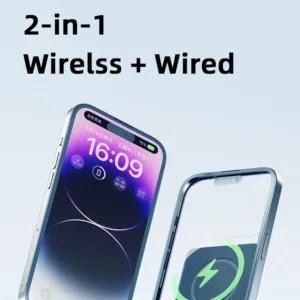 Magnetic 10000mAh Wireless Power Bank – PD20W Slim Metal MagSafe Portable Battery